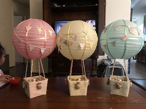 paper hot air balloon lanterns